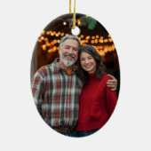 西クリスマスカウボーイブーツカスタム写真 セラミックオーナメント (裏面)