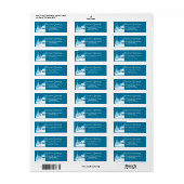 西クリスマスカウボーイ祈ズ差出人住所 ラベル (フルシート)