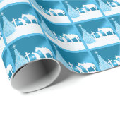 西クリスマスカウボーイ祈ズ ラッピングペーパー (ロールコーナー)