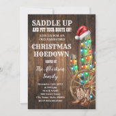西クリスマスカントリーブーツサボテンパーティー 招待状 (正面)