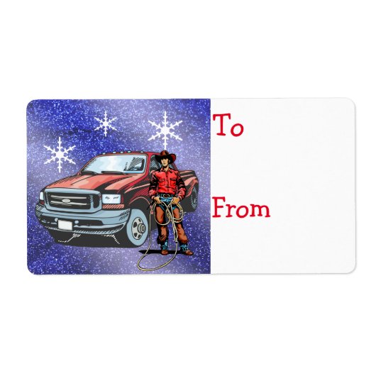 西クリスマスギフトタグラベル ラベル (正面)