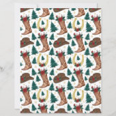 西クリスマススクラップブック紙イン白 (裏面)