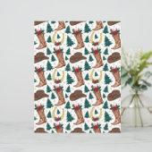 西クリスマススクラップブック紙イン白 (スタンド正面)