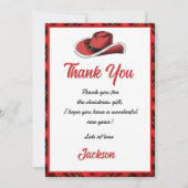 西クリスマスハットパーティーサンキューカード 招待状 (正面)