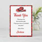 西クリスマスハットパーティーサンキューカード 招待状 (スタンド正面)