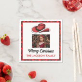 西クリスマスハットパーティー スタンダードカクテルナプキン (インサイチュ)