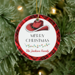 西クリスマスハットパーティー セラミックオーナメント