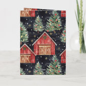 西クリスマスバーンツリー カード (裏面)