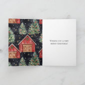 西クリスマスバーンツリー カード (内部)