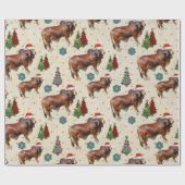 西クリスマスパターンラッピング紙 ラッピングペーパー (フラット)