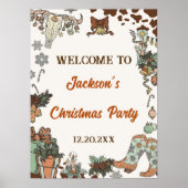 西クリスマスパーティーウェルカムサイン ポスター (正面)