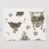 西クリスマスパーティーサンキューカード写真 招待状 (裏面)