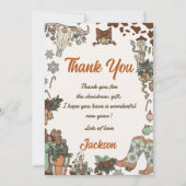 西クリスマスパーティーサンキューカード 招待状 (正面)