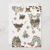 西クリスマスパーティーサンキューカード 招待状 (裏面)