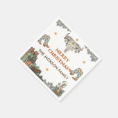 西クリスマスパーティー スタンダードカクテルナプキン (角)