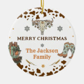 西クリスマスパーティー セラミックオーナメント (正面)