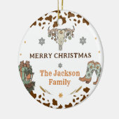 西クリスマスパーティー セラミックオーナメント (左)