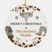 西クリスマスパーティー セラミックオーナメント (裏面)