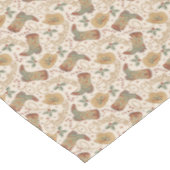 西クリスマスブーツと帽子のパターン テーブルクロス (アングル)