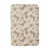 西クリスマスブーツと帽子のパターン バスマット (正面縦)