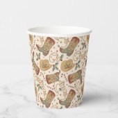 西クリスマスブーツと帽子のパターン 紙コップ (右)