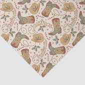 西クリスマスブーツと帽子のパターン 薄葉紙 (詳細)