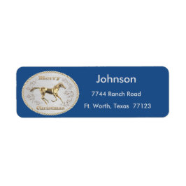 西クリスマスベルトバックル ラベル