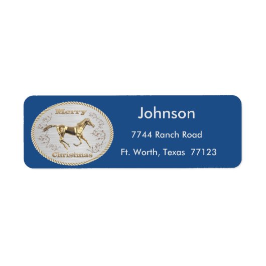 西クリスマスベルトバックル ラベル (正面)