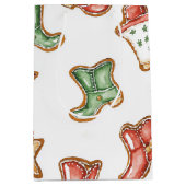 西クリスマス女性のカーボーイカウボーイブーツ ミディアムペーパーバッグ (正面)