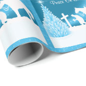 西クリスマス祈カウボーイの平和 ラッピングペーパー (ロールコーナー)