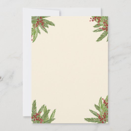 西クリスマス、ホリデーホームダウン、カウボーイパーティー セーブザデート (裏面)