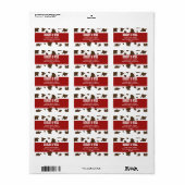 西クリスマス ラベル (フルシート)