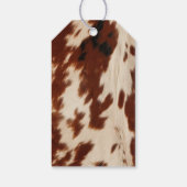 西クリームスポッテッドブラウンブラックコウィド ギフトタグ (裏面)