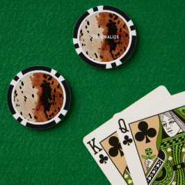 西クリームブラウンカウボーイコウィド ポーカーチップ