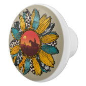 西クールひまわりカウボーイ セラミックノブ (右)