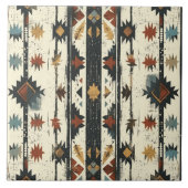 西クールインディアン模様 タイル (正面)