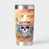 西クールスカルの名前の追加 保温保冷タンブラー (背面)