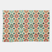 西クールタイル模様 キッチンタオル (横)