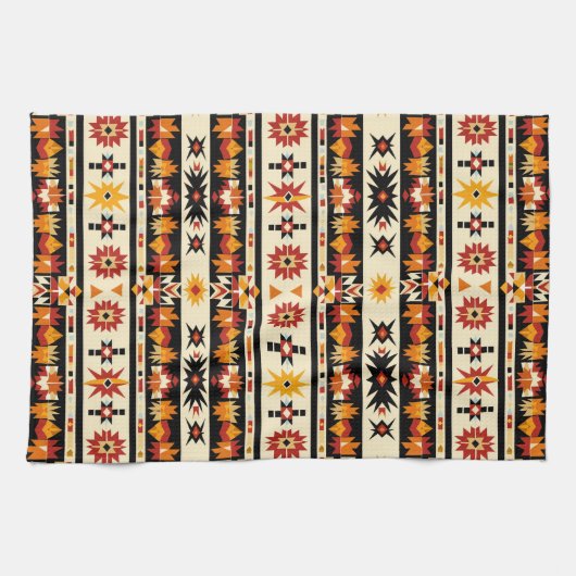 西クールタイル模様 キッチンタオル (横)