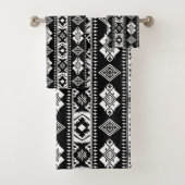 西クールタイル模様 バスタオルセット (インサイチュ)