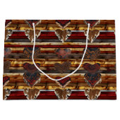 西クールパーティー模様 ラージペーパーバッグ (正面)