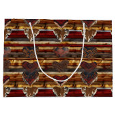 西クールパーティー模様 ラージペーパーバッグ (裏面)