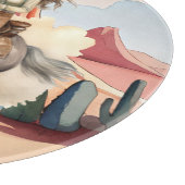 西クール女性のカーボーイ場 カッティングボード (角)