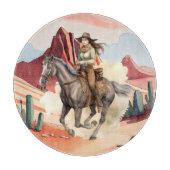 西クール女性のカーボーイ場 カッティングボード (正面)