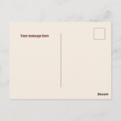 西クール馬の牧場にメッセージを追加 ポストカード (裏面)