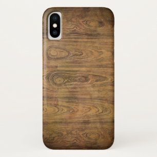 西グランジ国の素朴な納屋の木 iPhone X ケース