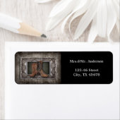 西グランジ国カウボーイ結婚ー ラベル (インサイチュ)