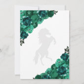 西グリーンチャロ日付を保存キンセアニラ 招待状 (裏面)