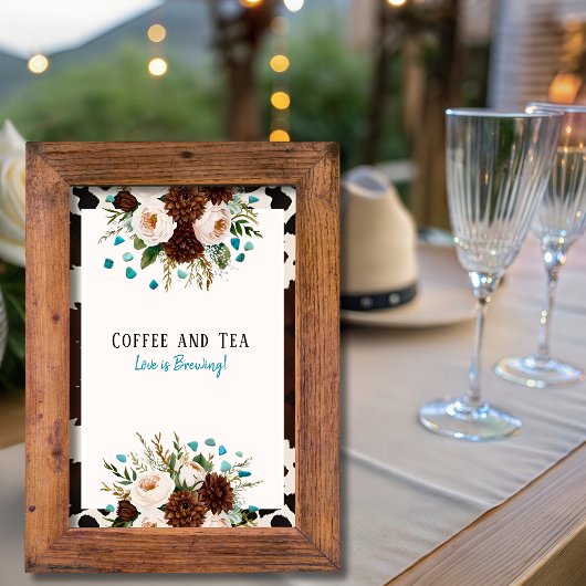 西コーヒーと紅茶の愛が醸造サイン 招待状