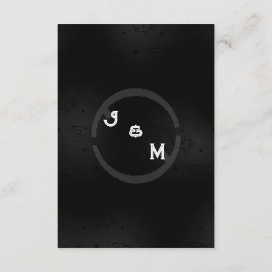 西ゴシック結婚文房具エンクロージャカード エンクロージャーカード (裏面)